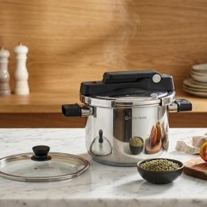3 Pcs Mega Series Pressure Cooker 6 Litersteel MS Department Store Oman
