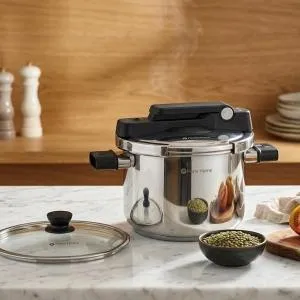 3 Pcs Mega Series Pressure Cooker 6 Litersteel MS Department Store Oman