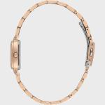 Daniel Klein Women'S Rose Gold Square Green Dial Stainless Steel Analog Wrist Watch MS Department Store Oman