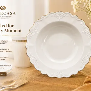 Solecasa 6/S8 5Soup Plate Plain White MS Department Store Oman