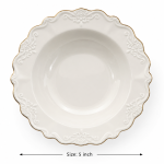 Solecasa 6/S8 5Soup Plate Plain White MS Department Store Oman
