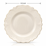 Solecasa 6/S 8 5"Plate Plain White MS Department Store Oman