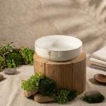 Porcelain Salad Bowl From Liqaa - Beige+Gold MS Department Store Oman