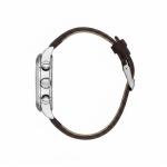 Daniel Klein Exclusive Men'S Multi-Function Analog Watch With Green Dial & Brown Leather Strap MS Department Store Oman