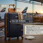 SONADA ABS & WHEELS TROLLEY  29" NAVY BLUE