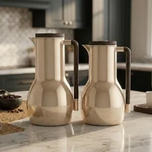 REGAL0.7Ltr. + 1.0Ltr. V-Flask Set [Light CoffeeWooden] MS Department Store Oman