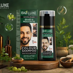 Men Beard Color Shampoo Natural Black-180Ml MS Department Store Oman