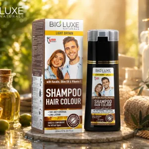 Hair Color Shampoo Light Brown-180Ml MS Department Store Oman