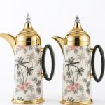 AL FURSAN  0,8L+0.8L V.FLASK SET GOLD & PRINTED  MS Department Store Oman