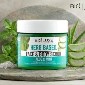 Aloe & Mint Herb Based Face & Body Scrub-325Ml MS Department Store Oman