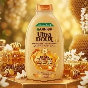 Garnier Ultra Doux Reconstructing Honey Treasures Repairing Shampoo-200Ml MS Department Store Oman