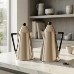 REGAL0.5Ltr. + 1.0Ltr. V-Flask Set [L-Coffee / Dark Wooden] MS Department Store Oman