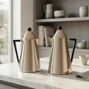 REGAL0.5Ltr. + 1.0Ltr. V-Flask Set [L-Coffee / Dark Wooden] MS Department Store Oman