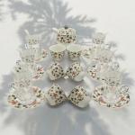 Al Fursan Elegant Fine Porcelain 27 Pcs Tea & Coffee Set –(Palm Tree Design) MS Department Store Oman