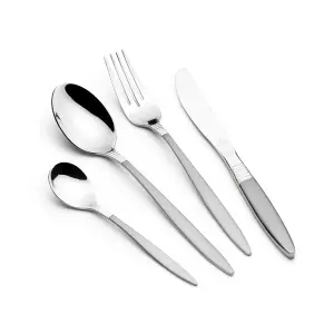 26Pcs Cutlery Set With Stand- Silver MS Department Store Oman