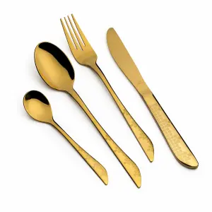 26Pcs Cutlery Set With Stacd - Gold MS Department Store Oman