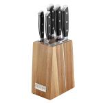 6Pcs Knife Set With Wooden Stand MS Department Store Oman