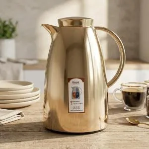 REGAL 2.0Ltr. P/B Flask Chrome Body Champaign Gold Color MS Department Store Oman