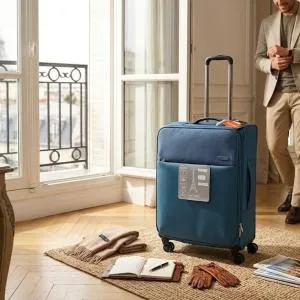 Pierre Cardin Soft Mergury 4W Trolley S   24"Blue MS Department Store Oman