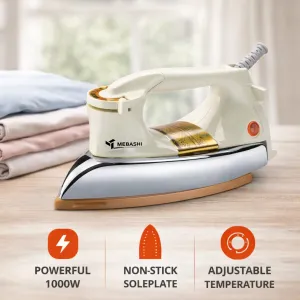 Heavy Dry Iron (White;Black)  MS Department Store Oman