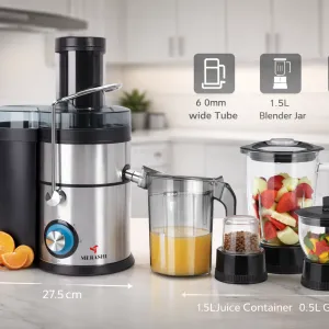 4in1 Juicer & Blende(2.2 L & 1.5 L Jug;Black)  MS Department Store Oman