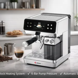 Espresso Coffee maker with Milk Tank  MS Department Store Oman