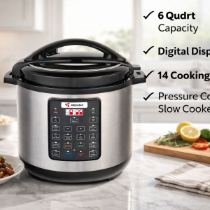 Pressure Cooker - Digital (12L; 13SP; SS-Blk)  MS Department Store Oman