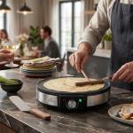 Crepe Maker (30cm; Black)  MS Department Store Oman