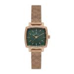 Daniel Klein Women'S Rose Gold Mesh Strap Green Square Dial Watch MS Department Store Oman