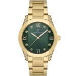 Daniel Klein Women'S Gold-Tone Stainless Steel Watch With Emerald Green Dial & Crystal Accents MS Department Store Oman