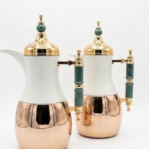 AL FURSAN  1.0L+1.0L V.FLASK SET MS WHITE & GOLD Department Store Oman