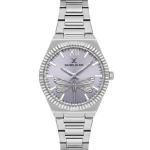 Daniel Klein Women'S Silver Stainless Steel Analog Watch With Lavender Dragonfly Dial MS Department Store Oman