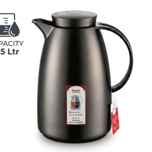REGAL 0.5Ltr. P/B Flask Chrome Body Jet Black Color MS Department Store Oman