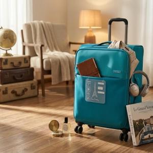 Pierre Cardin Soft Mergury 4W Trolley S   20"Teal MS Department Store Oman