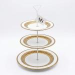 Blumen 3 Tire Serving Stand gold MS Department Store Oman