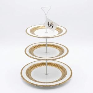 Blumen 3 Tire Serving Stand gold MS Department Store Oman