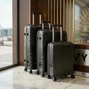 Prince Pp Trolley 3Pcs Set -20-28-32" Chocolate MS Department Store Oman