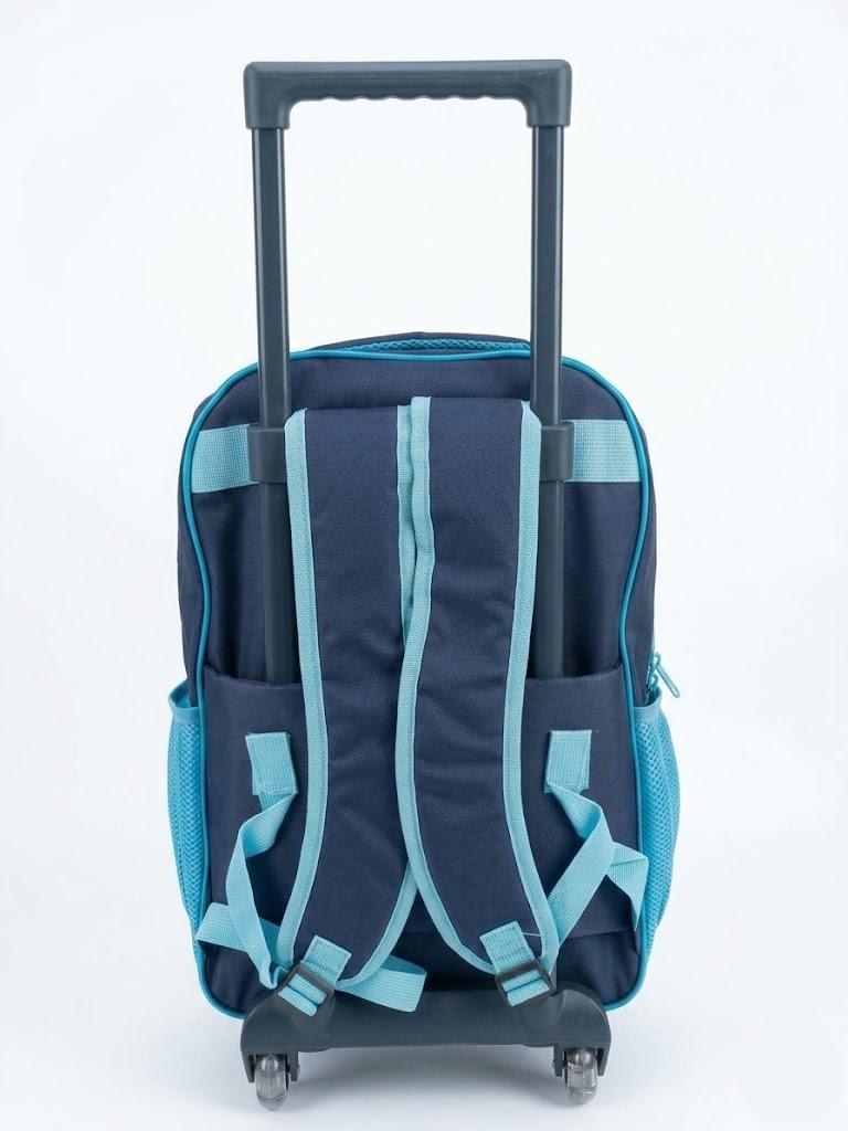 WIRES SCHOOL BAG TROLLEY 18" WITH LUNCH BAG, PENCIL CASE, DINNER SET & WATER BOTTLE WITH DRAGON PRINT MS Department Store Oman