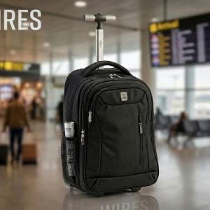 WIRES 20" TROLLEY BACKPACK BLACK MS Department Store Oman