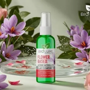 Kashmiri Saffron & Rose Flower Based Miceller Cleansing Toner-200Ml MS Department Store Oman