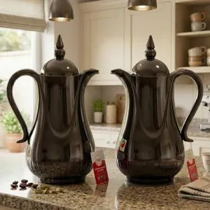 REGAL 1.0Ltr. + 1.0Ltr. P / B  Vacuum Flask Set[JetBlack] MS Department Store Oman