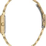 Daniel Klein Women'S Gold-Tone Square Analog Wrist Watch – Stainless Steel Bracelet, Silver Dial MS Department Store Oman