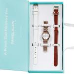 Daniel Klein Women'S Rose Gold Octagonal Analog Wrist Watch With White Dial & Stainless Steel Bracelet MS Department Store Oman
