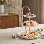 3 Layer Stand From Veloura - Brown + Gold MS Department Store Oman