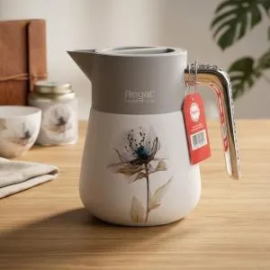REGAL 0.5Ltr. D W S/S V-Jug [3-Decors Assorted] MS Department Store Oman