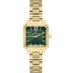Daniel Klein Women'S Gold-Tone Square Green Dial Analog Wrist Watch MS Department Store Oman
