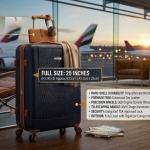 SONADA ABS & WHEELS TROLLEY  25" NAVY BLUE