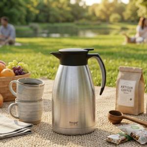 REGAL2.0 Ltr. D W S/S Vacuum Flask [Black PP] MS Department Store Oman