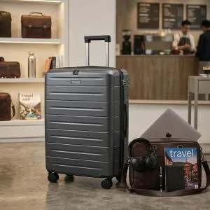 Pierre Cardin Capella Bayer Pc Trolley S   25" Iron Grey MS Department Store Oman