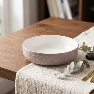 Salad Serving Bowl From Jiwar -  Purple + Gold MS Department Store Oman